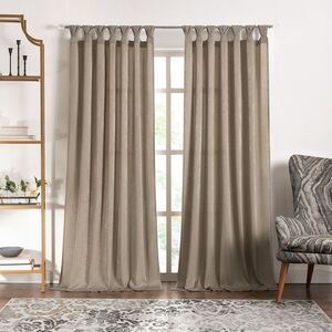 ACHIM-Peri Tulip Tab Top Window Curtain Panel52"Wx63"L-Taupe